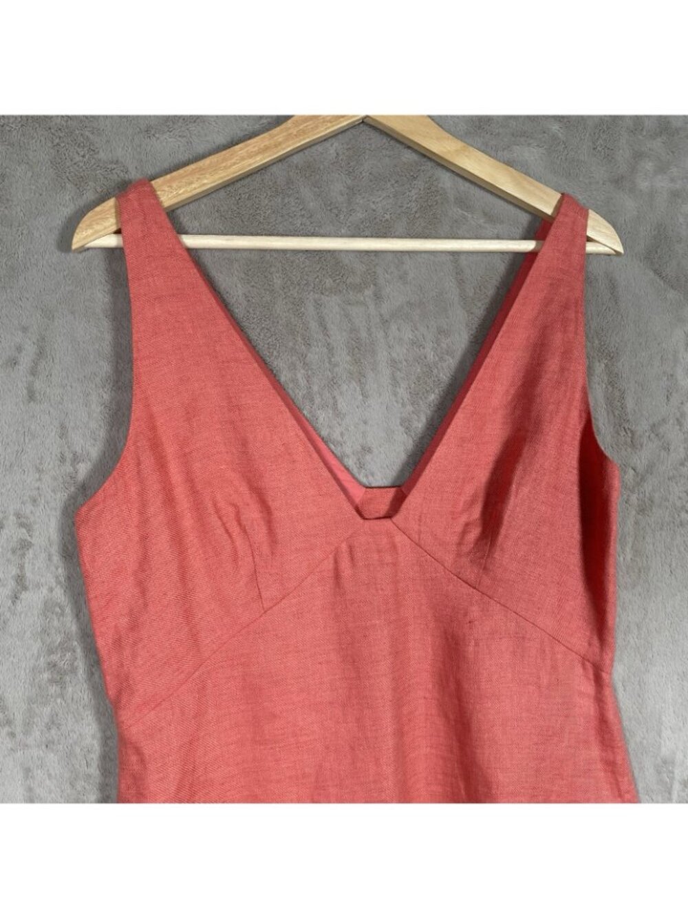 Banana Republic 100% Linen Lina Mini Dress Size 6 Euro Summer Vacation Beach - Picture 5 of 16